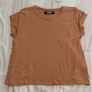 Reformation Brown Short Sleeve Tee